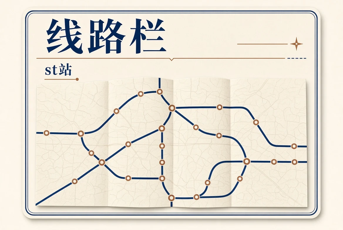 线路栏主题地图图